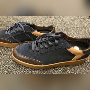 Canali Black and Brown Men's Sneakers